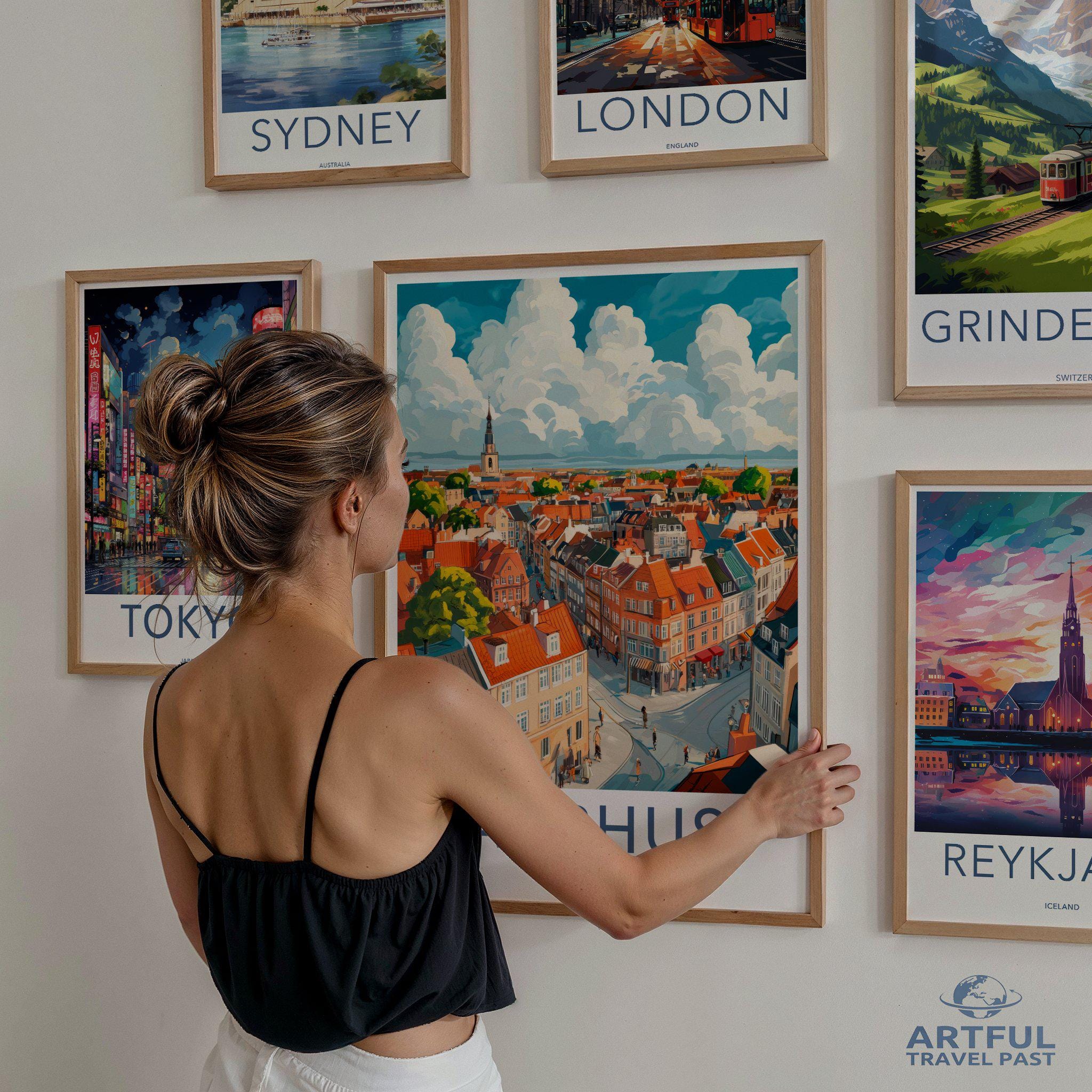 Aarhus Poster - Denmark Wall Art