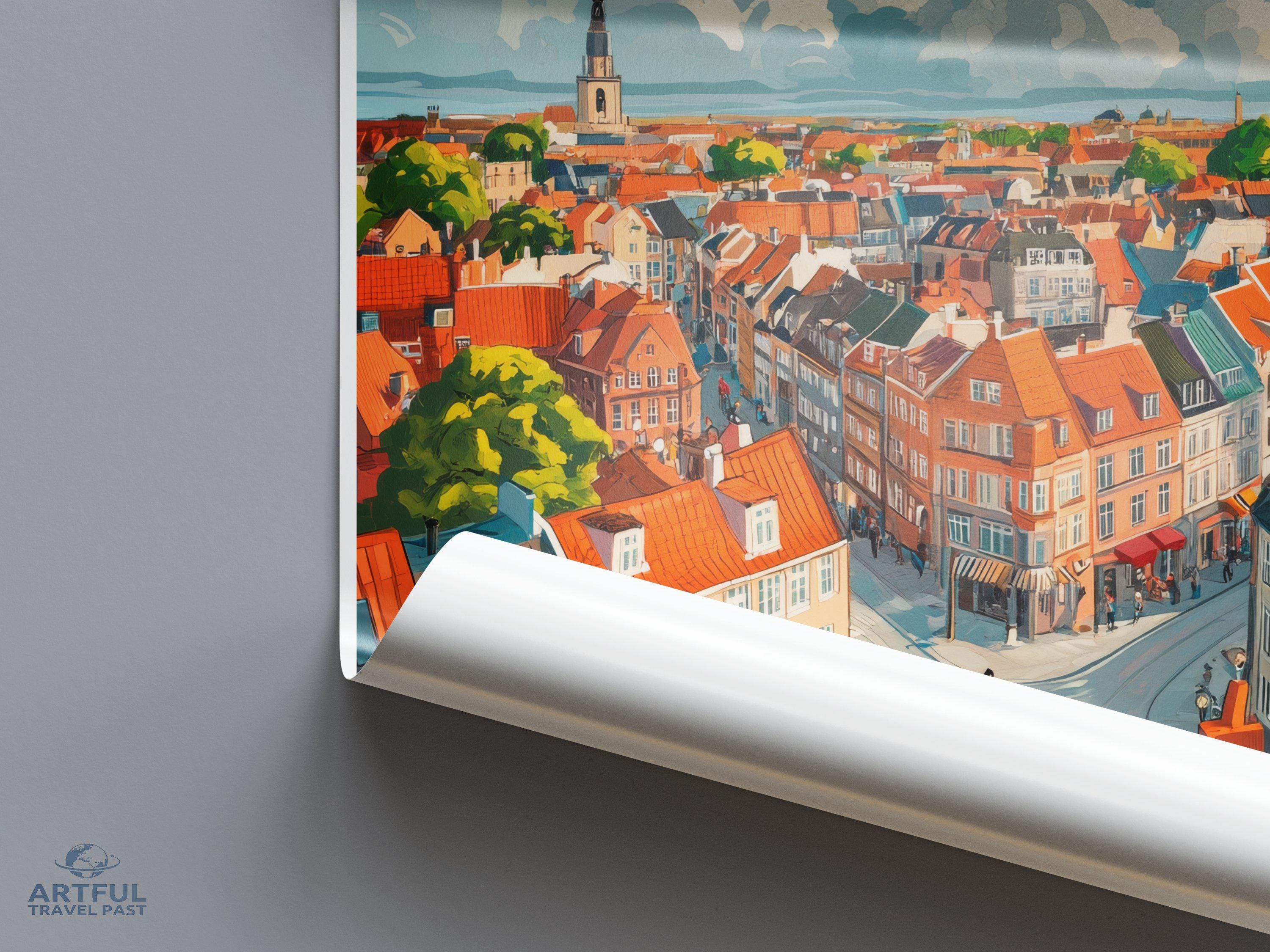 Aarhus Poster - Denmark Wall Art