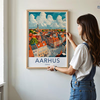 Aarhus Poster - Denmark Wall Art
