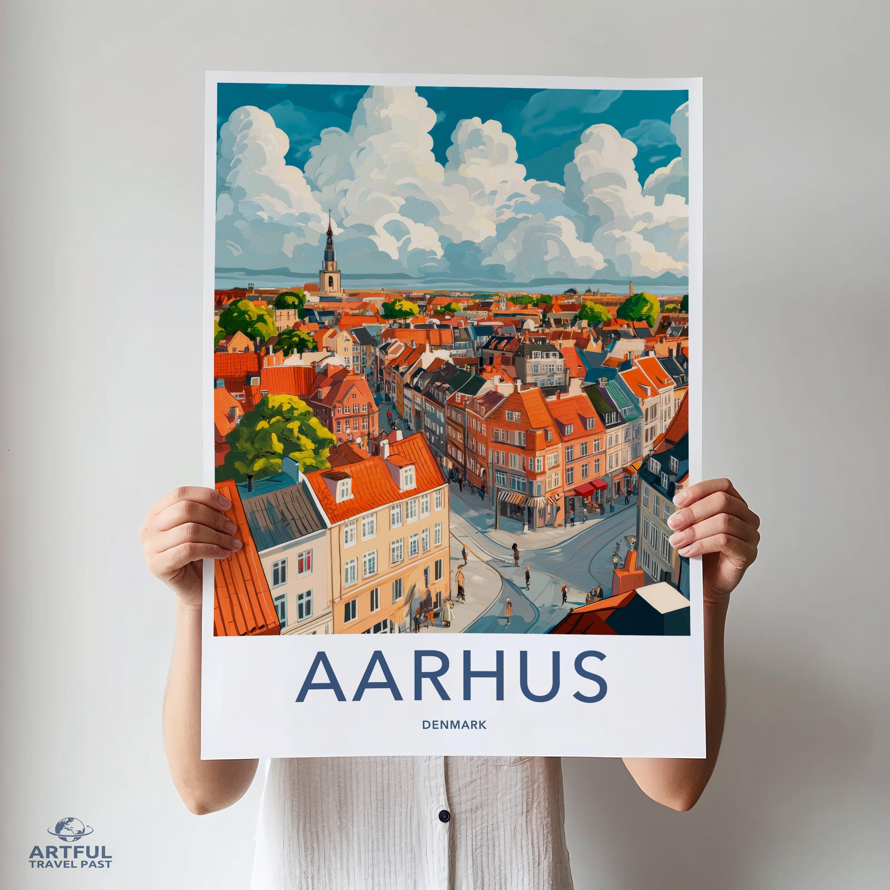 Aarhus Poster - Denmark Wall Art