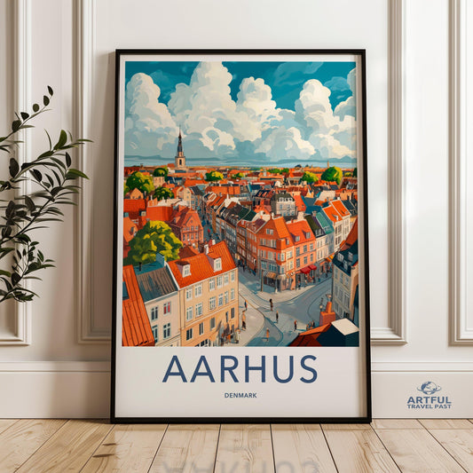 Aarhus Poster - Denmark Wall Art
