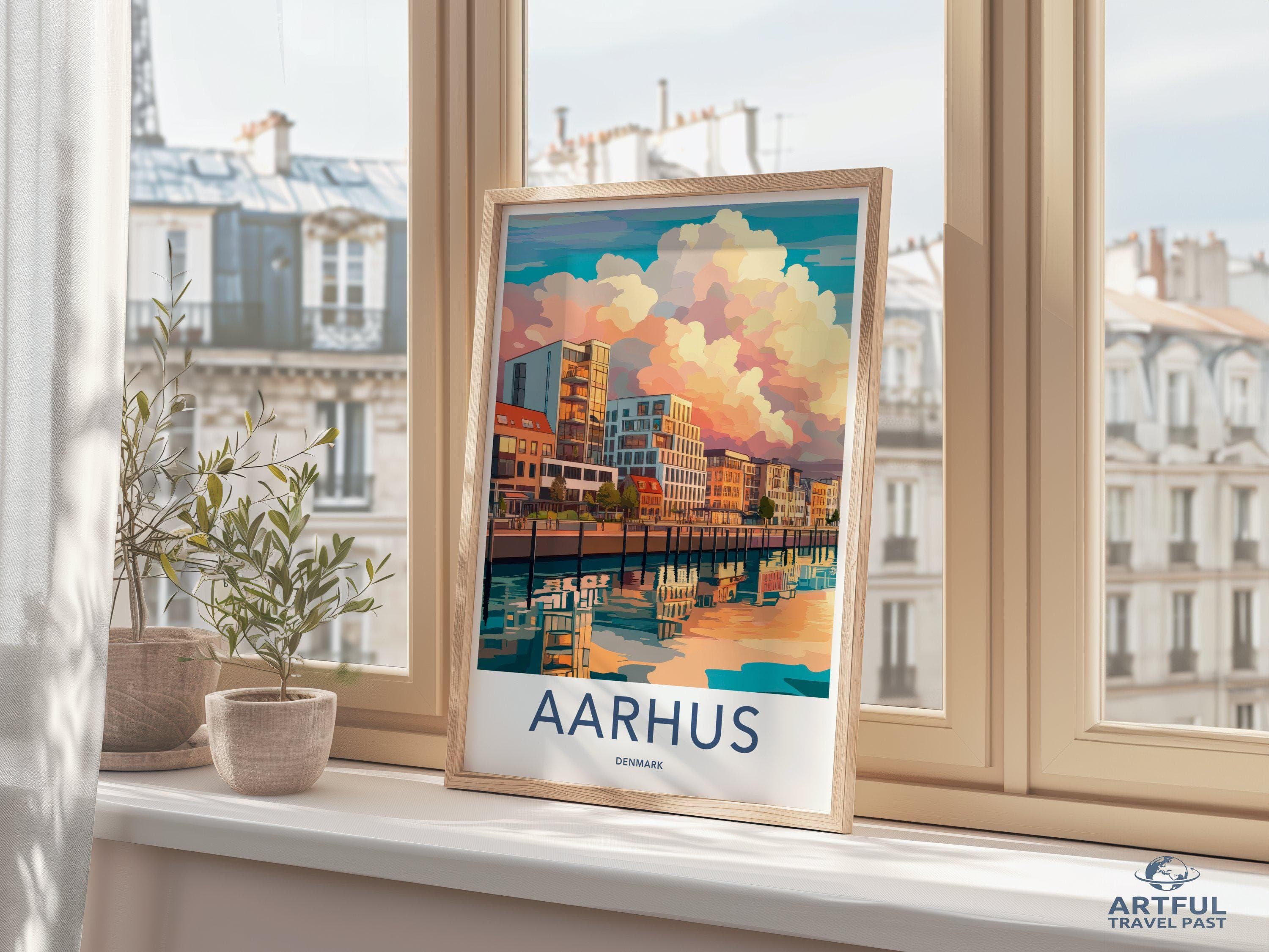 Aarhus Poster - Denmark Wall Art