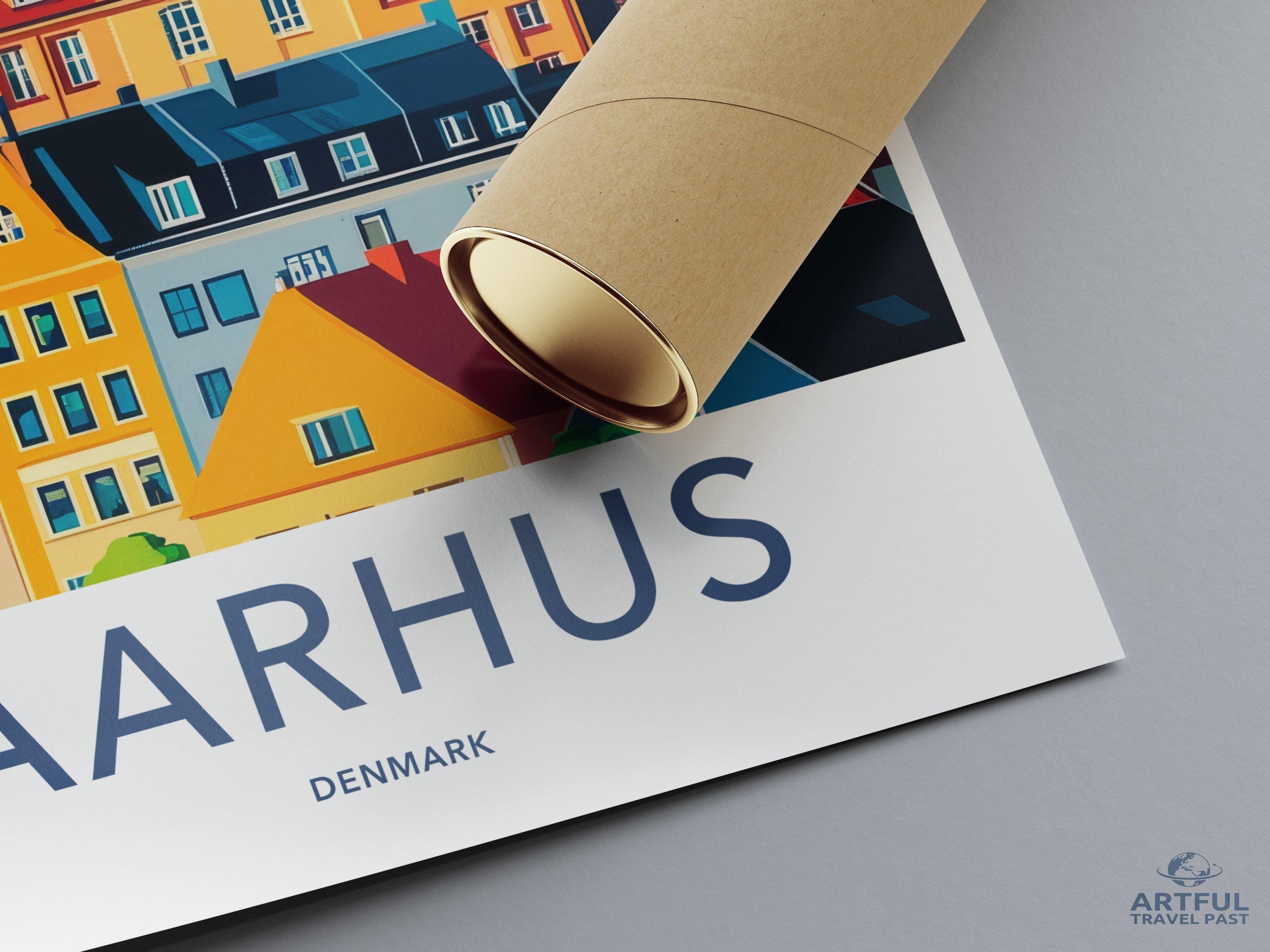 Aarhus Poster - Denmark Wall Art