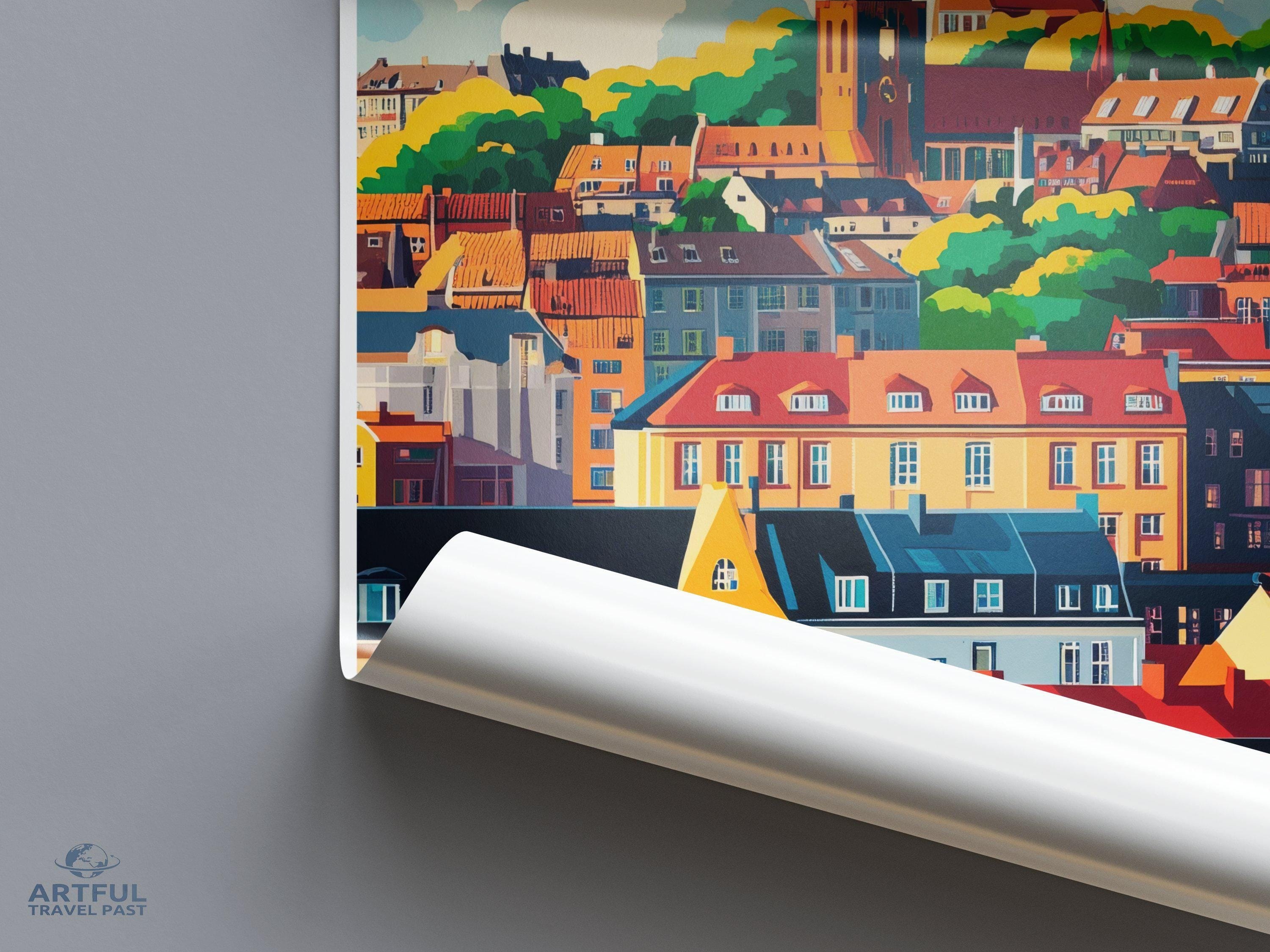 Aarhus Poster - Denmark Wall Art