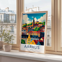 Aarhus Poster - Denmark Wall Art