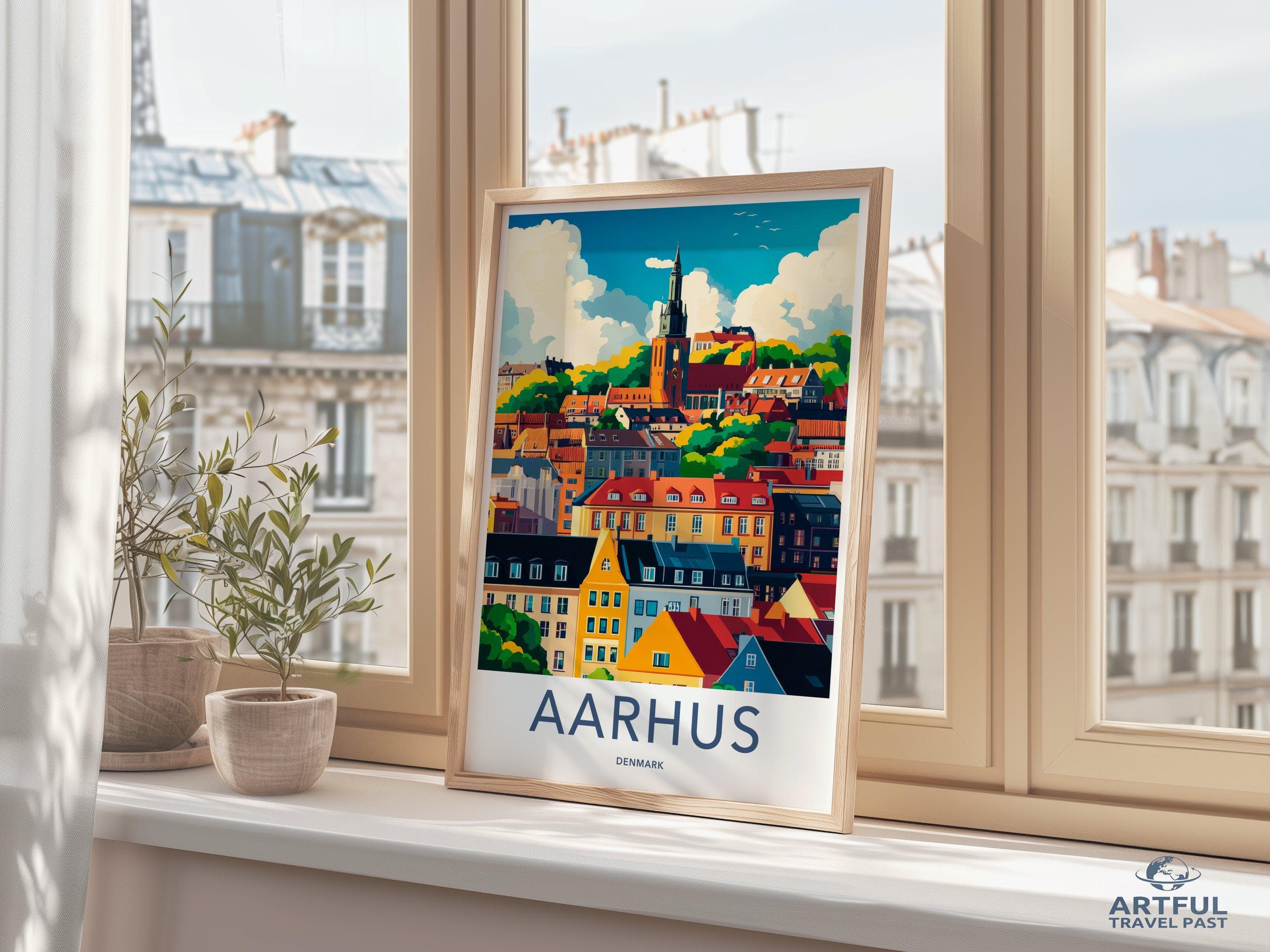 Aarhus Poster - Denmark Wall Art