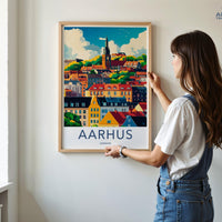 Aarhus Poster - Denmark Wall Art