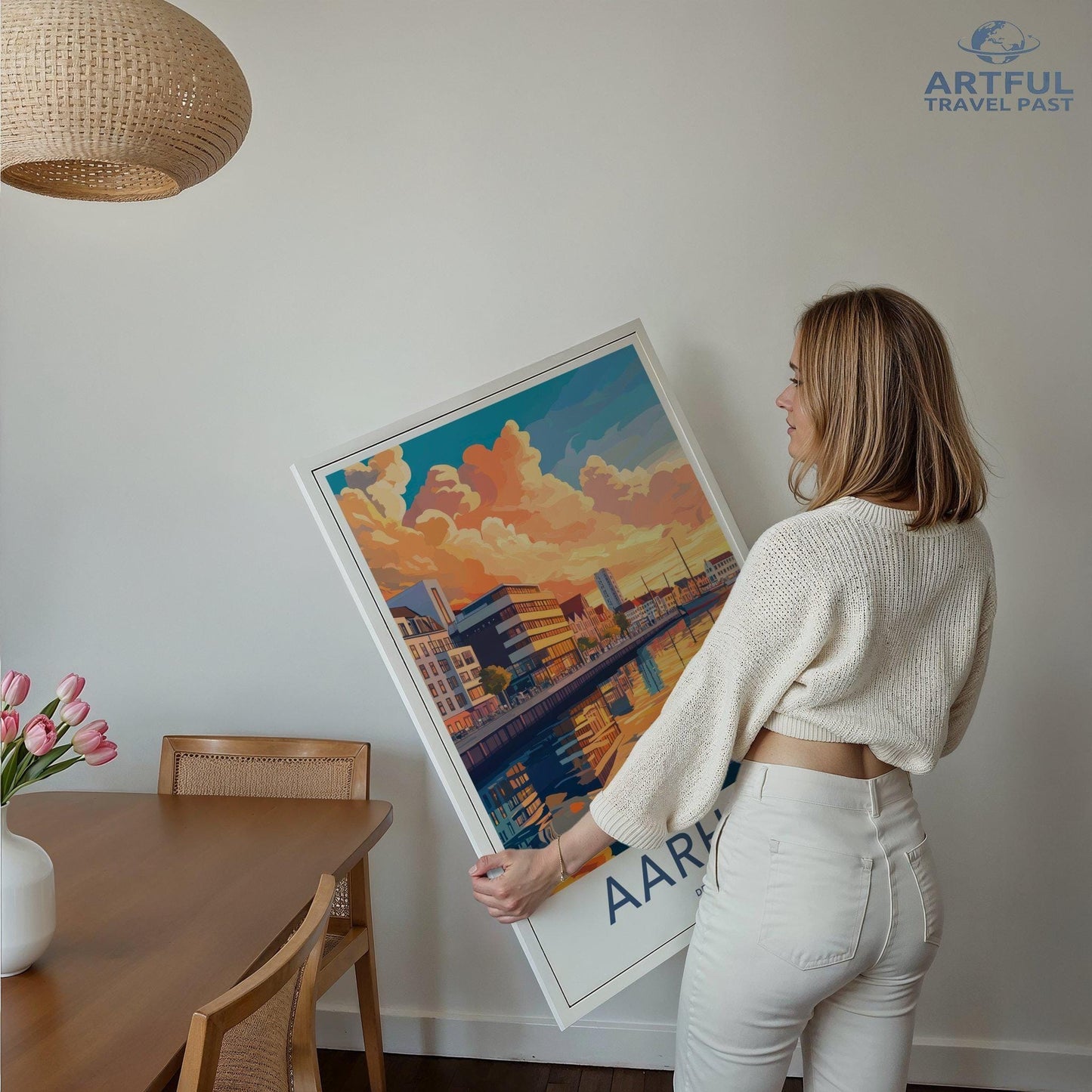 Aarhus Poster | Denmark Wall Art | Nordic Decor