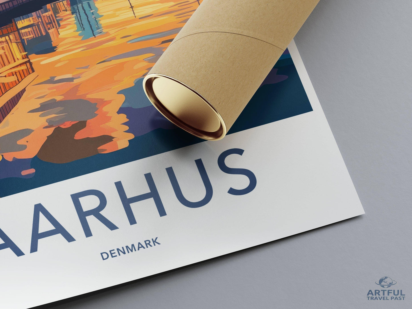 Aarhus Poster | Denmark Wall Art | Nordic Decor