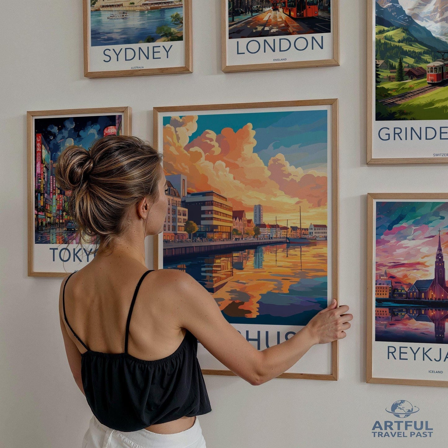 Aarhus Poster | Denmark Wall Art | Nordic Decor