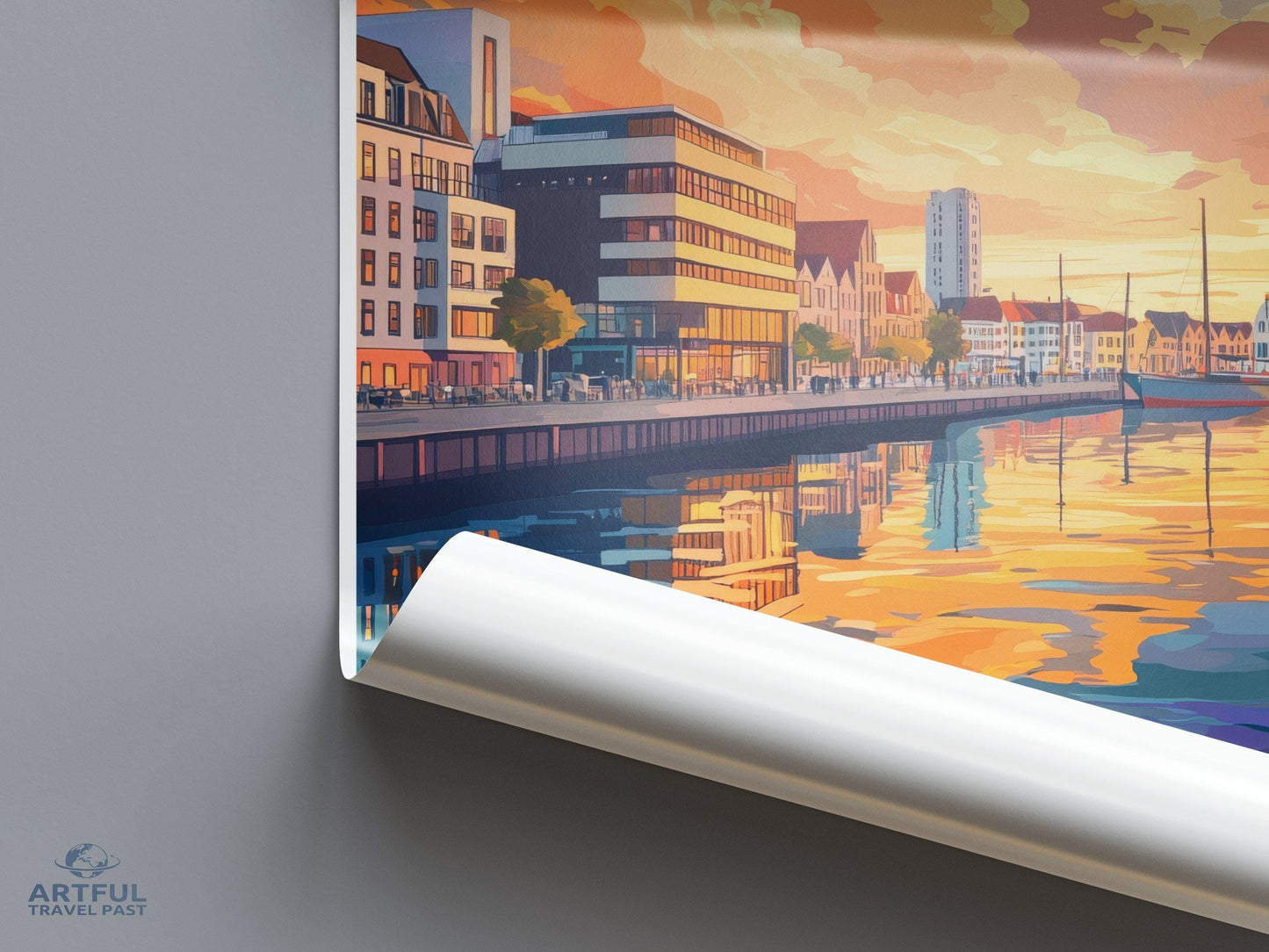 Aarhus Poster | Denmark Wall Art | Nordic Decor