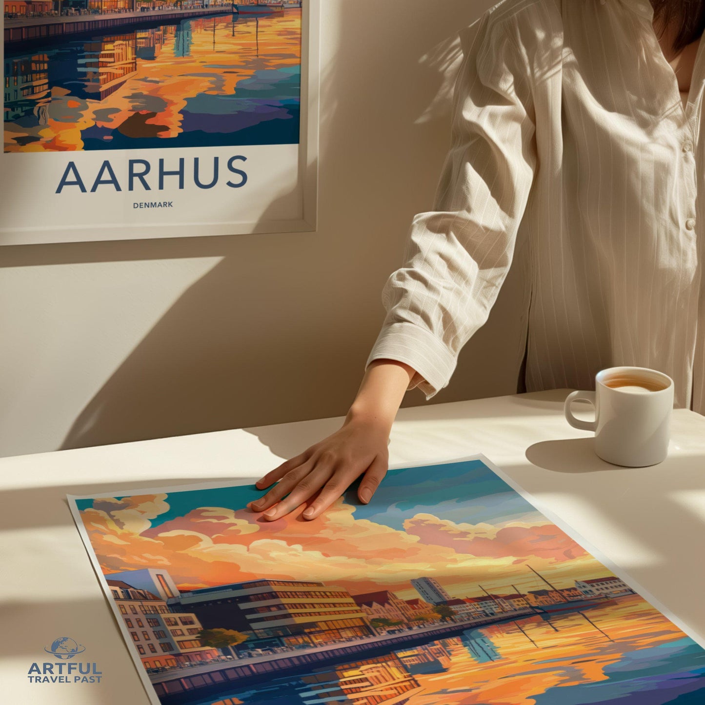 Aarhus Poster | Denmark Wall Art | Nordic Decor