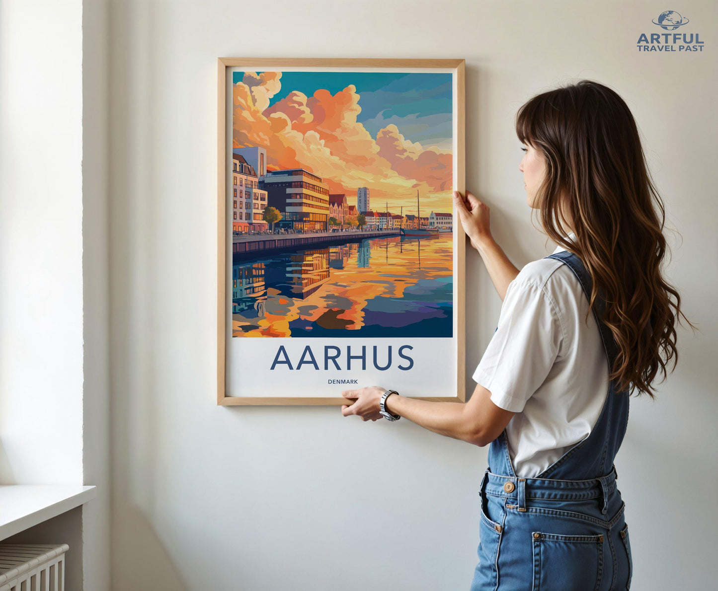 Aarhus Poster | Denmark Wall Art | Nordic Decor