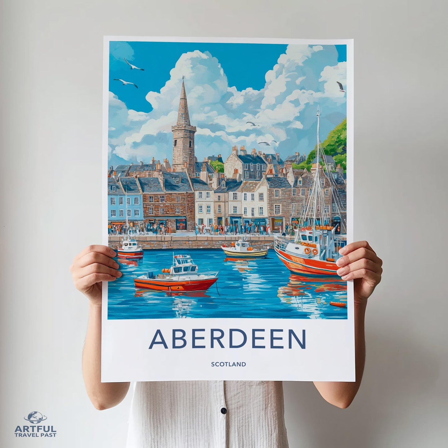 Aberdeen Poster - Scotland Wall Art