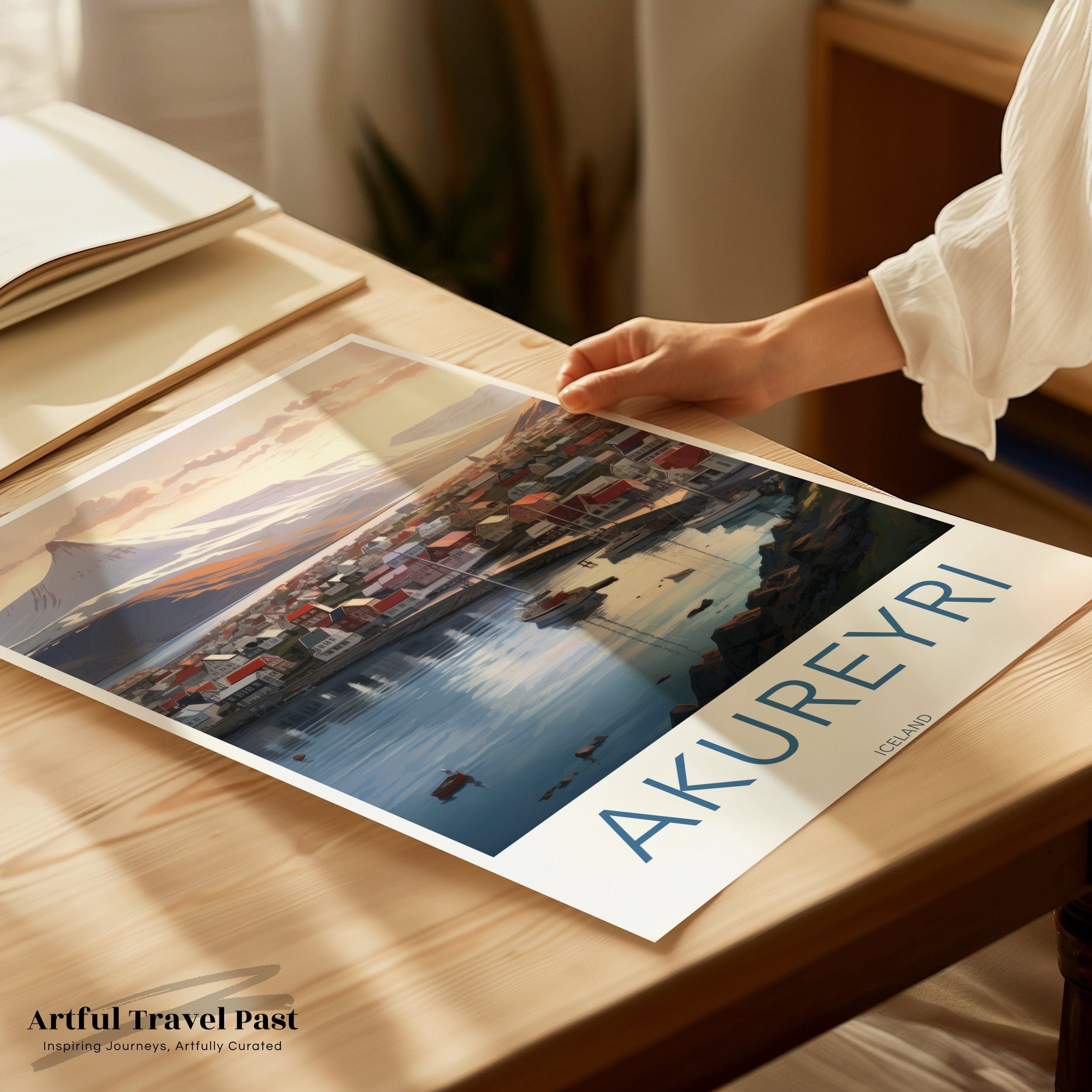 Akureyri Poster - Iceland Wall Art