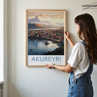 Akureyri Poster - Iceland Wall Art