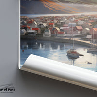 Akureyri Poster - Iceland Wall Art