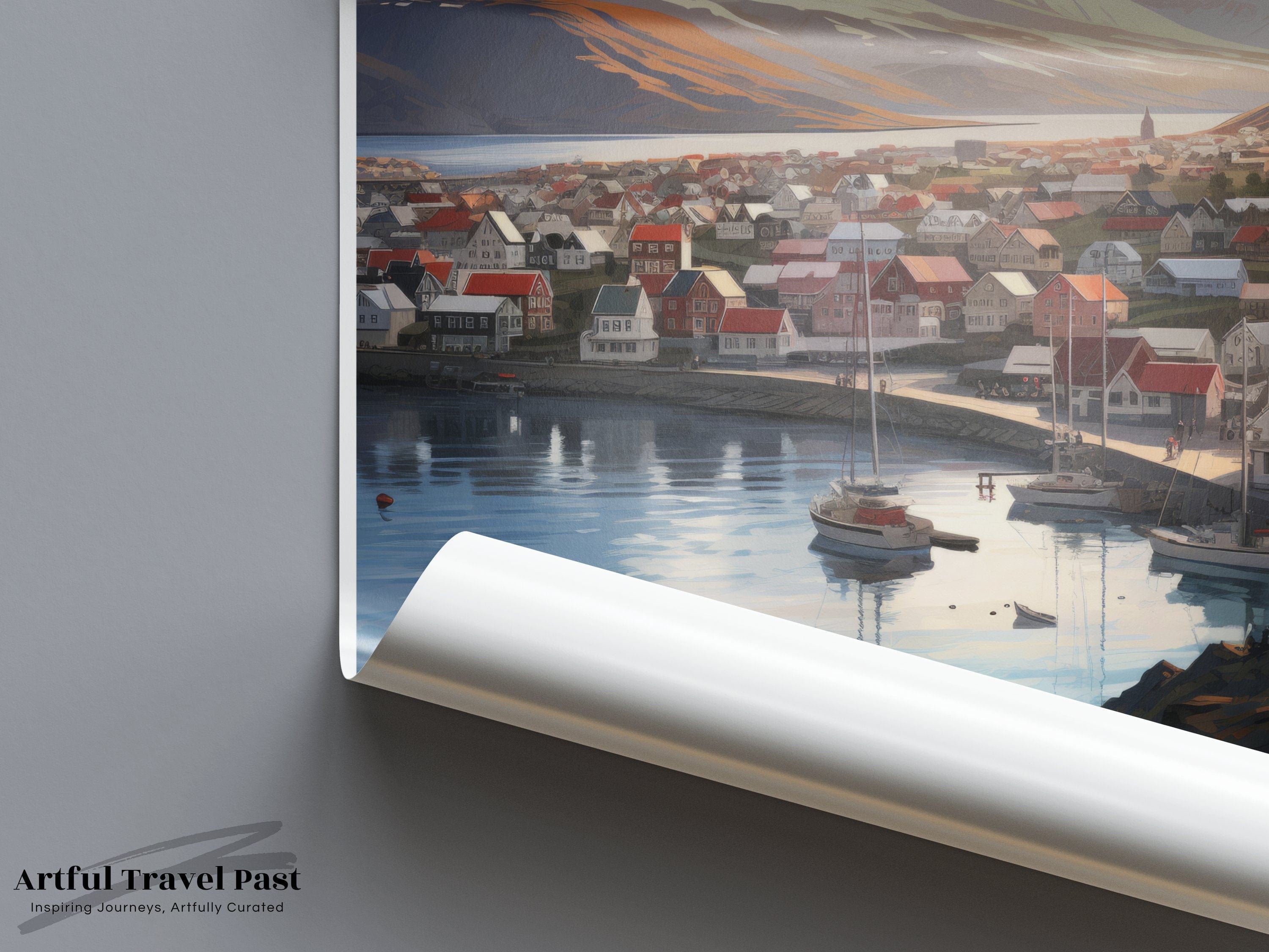 Akureyri Poster - Iceland Wall Art