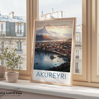 Akureyri Poster - Iceland Wall Art