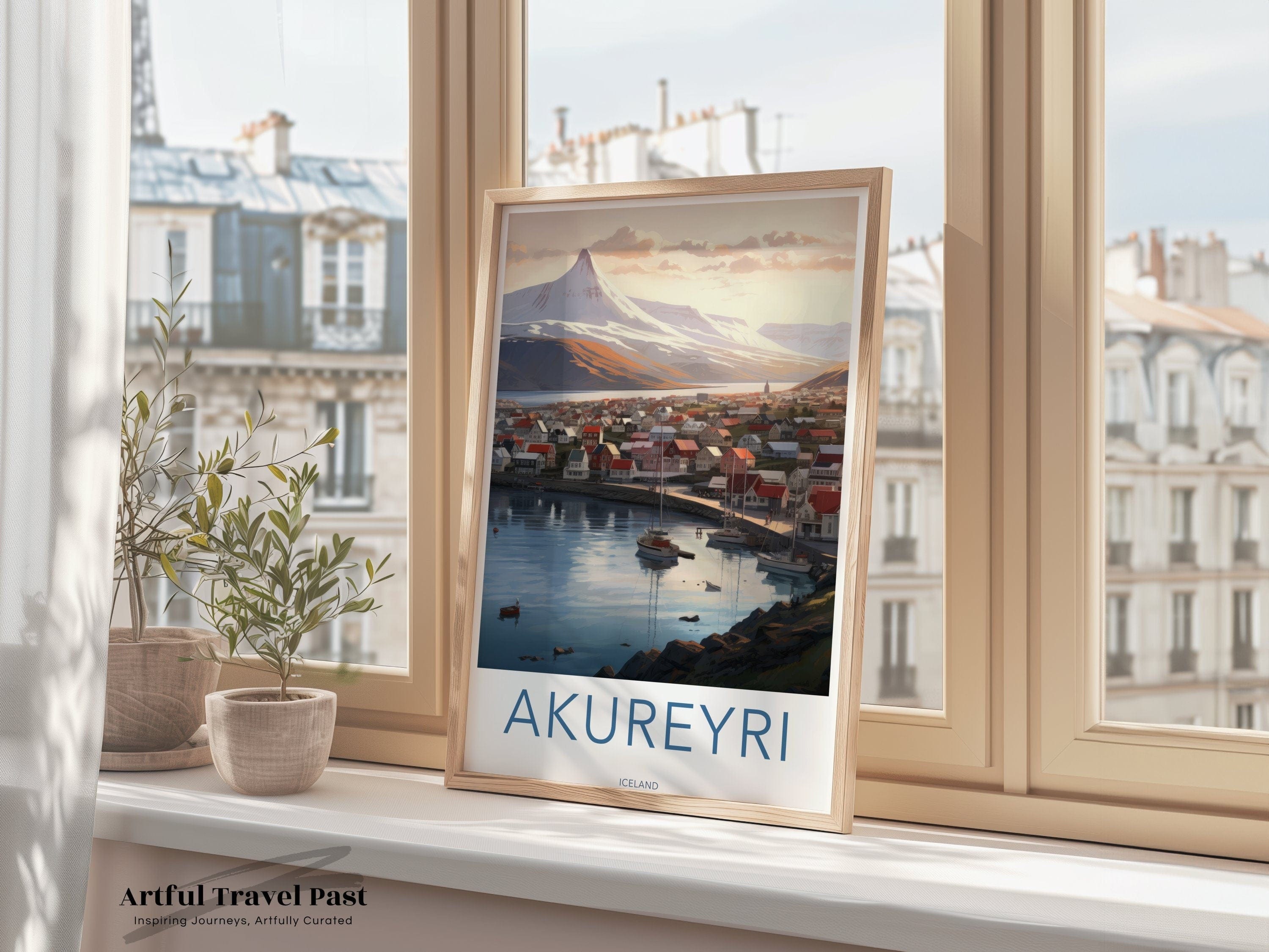 Akureyri Poster - Iceland Wall Art