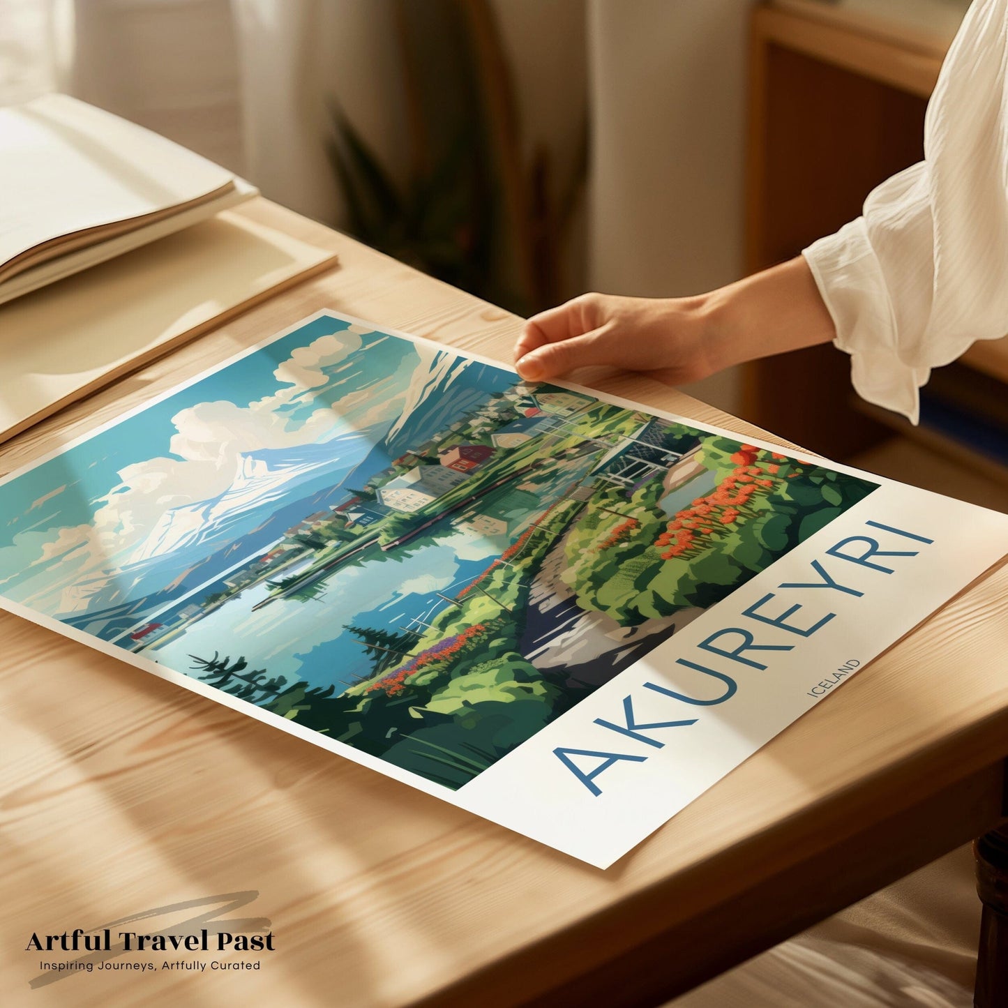 Akureyri Poster - Iceland Wall Art