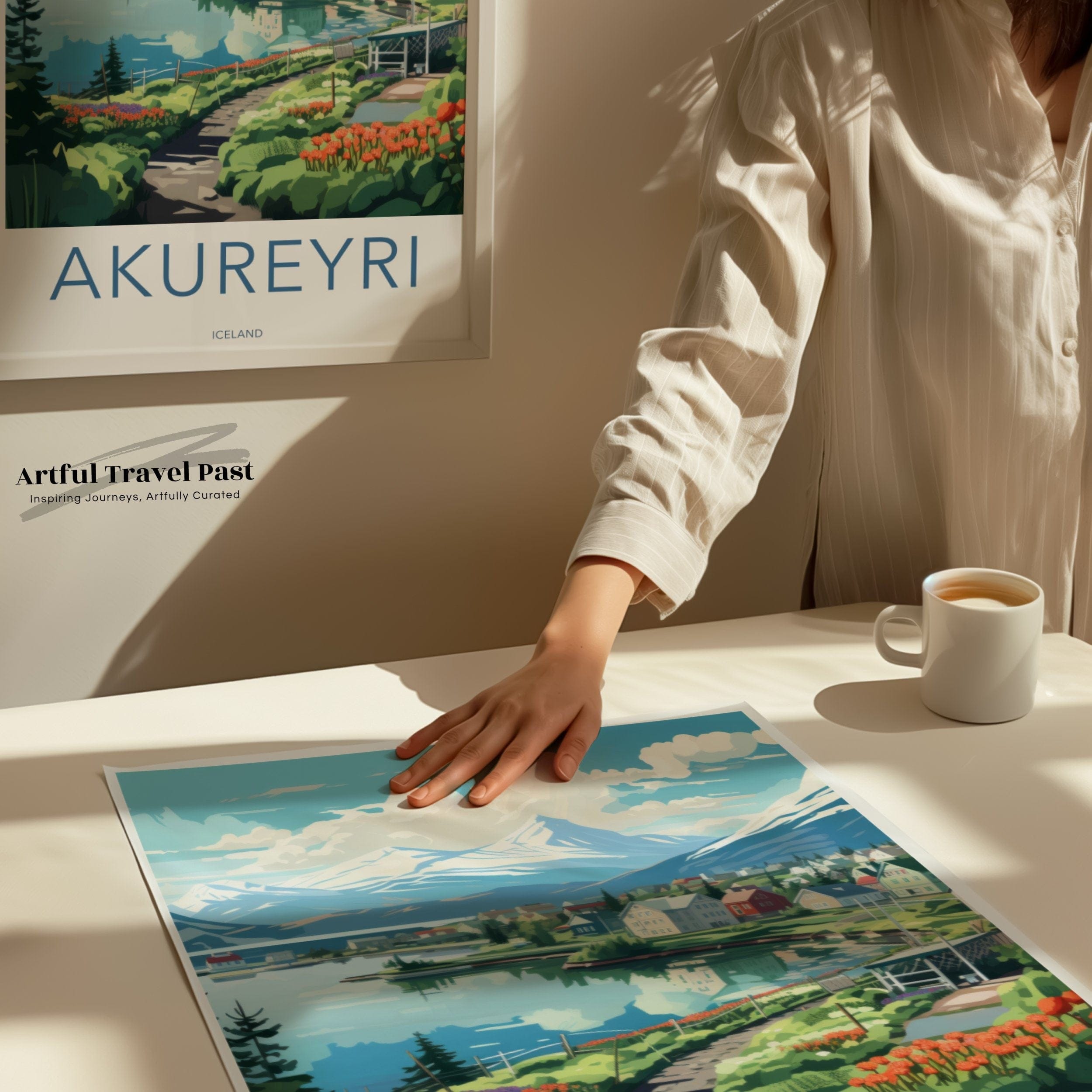 Akureyri Poster - Iceland Wall Art
