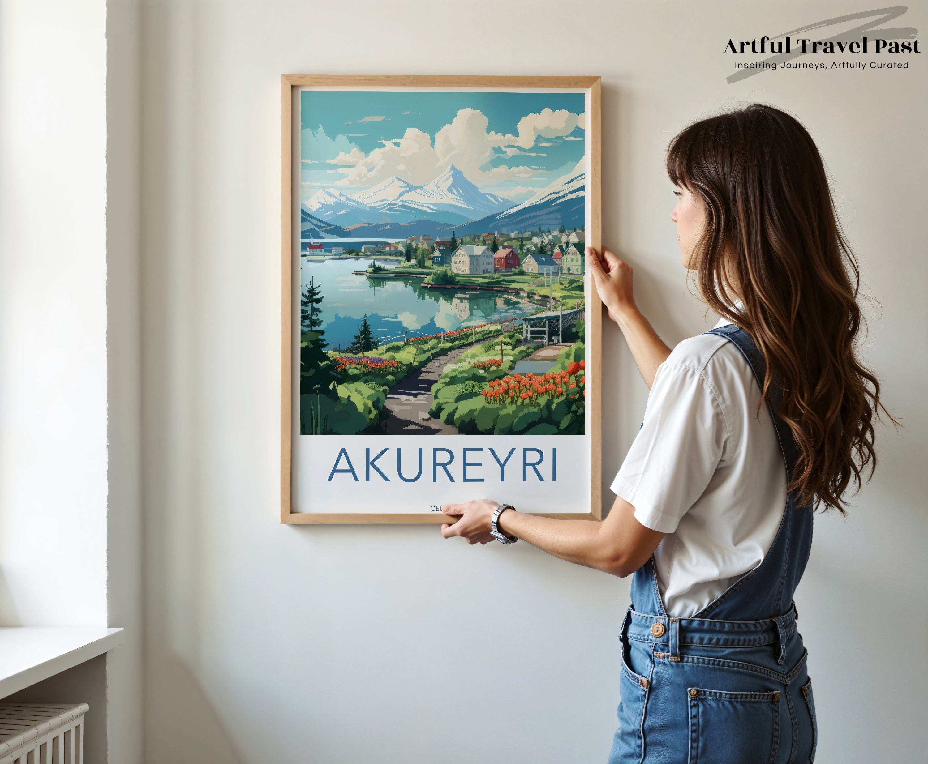 Akureyri Poster - Iceland Wall Art