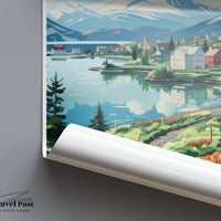 Akureyri Poster - Iceland Wall Art