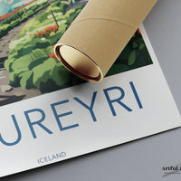 Akureyri Poster - Iceland Wall Art