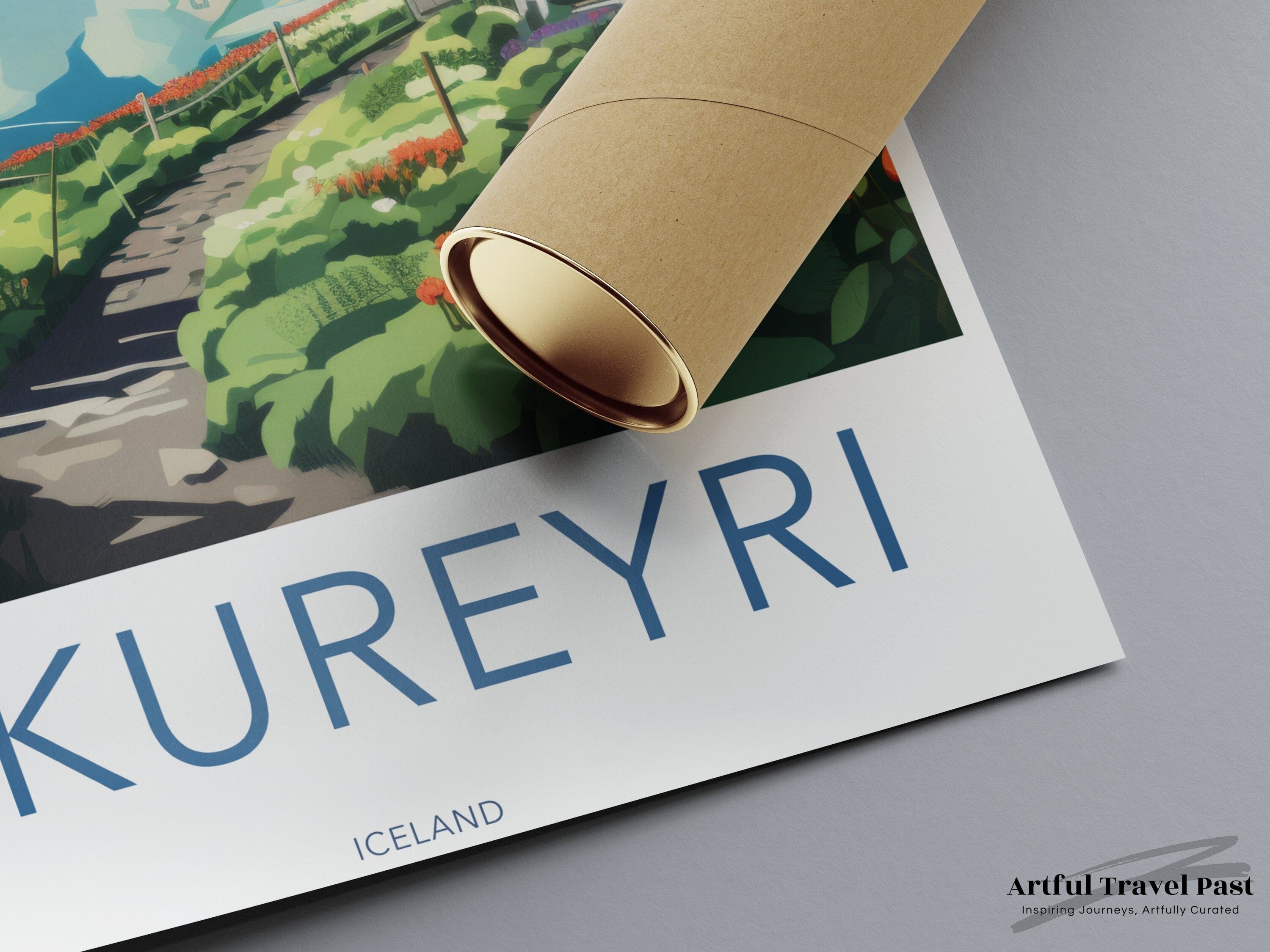 Akureyri Poster - Iceland Wall Art