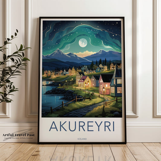 Akureyri Poster - Iceland Wall Art