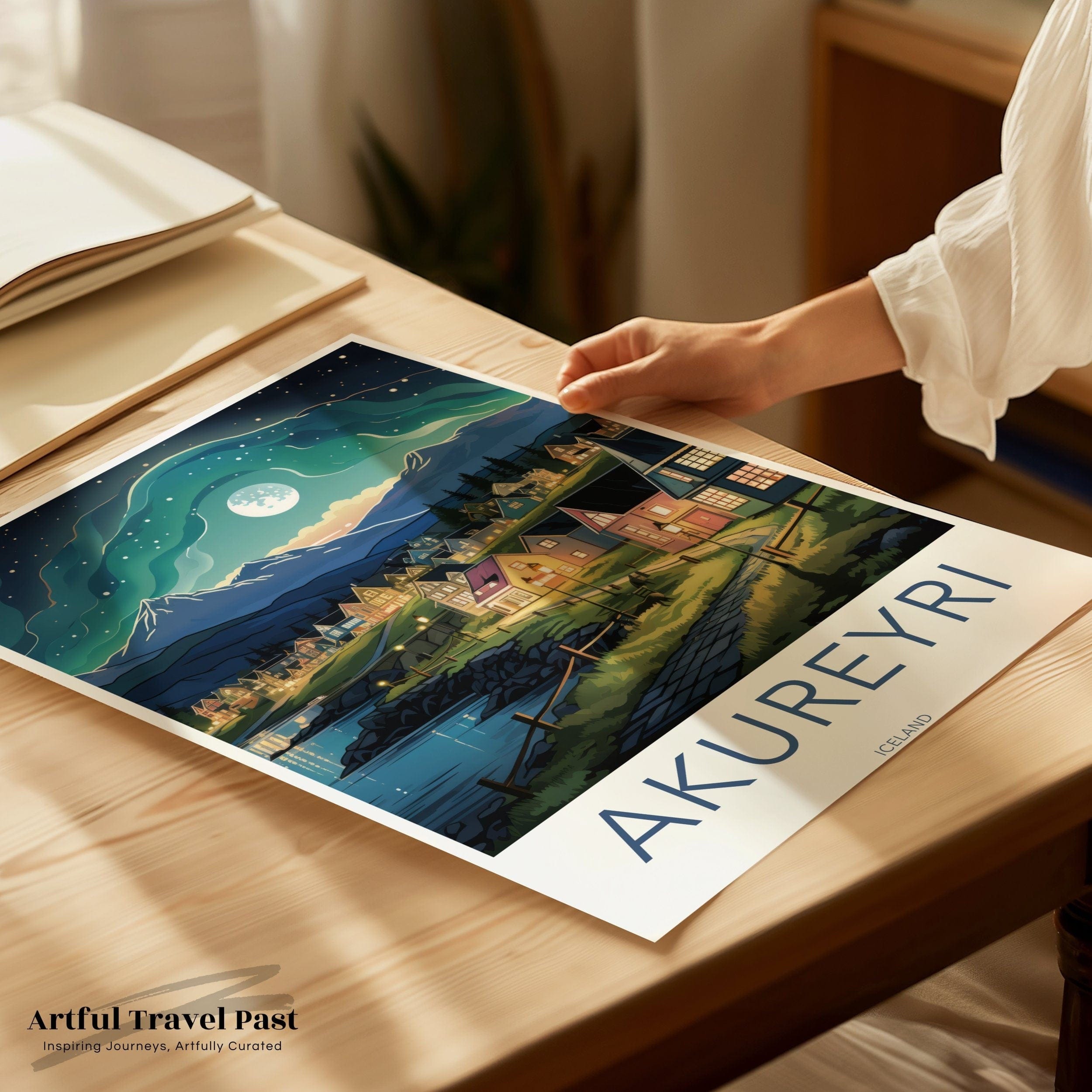 Akureyri Poster - Iceland Wall Art