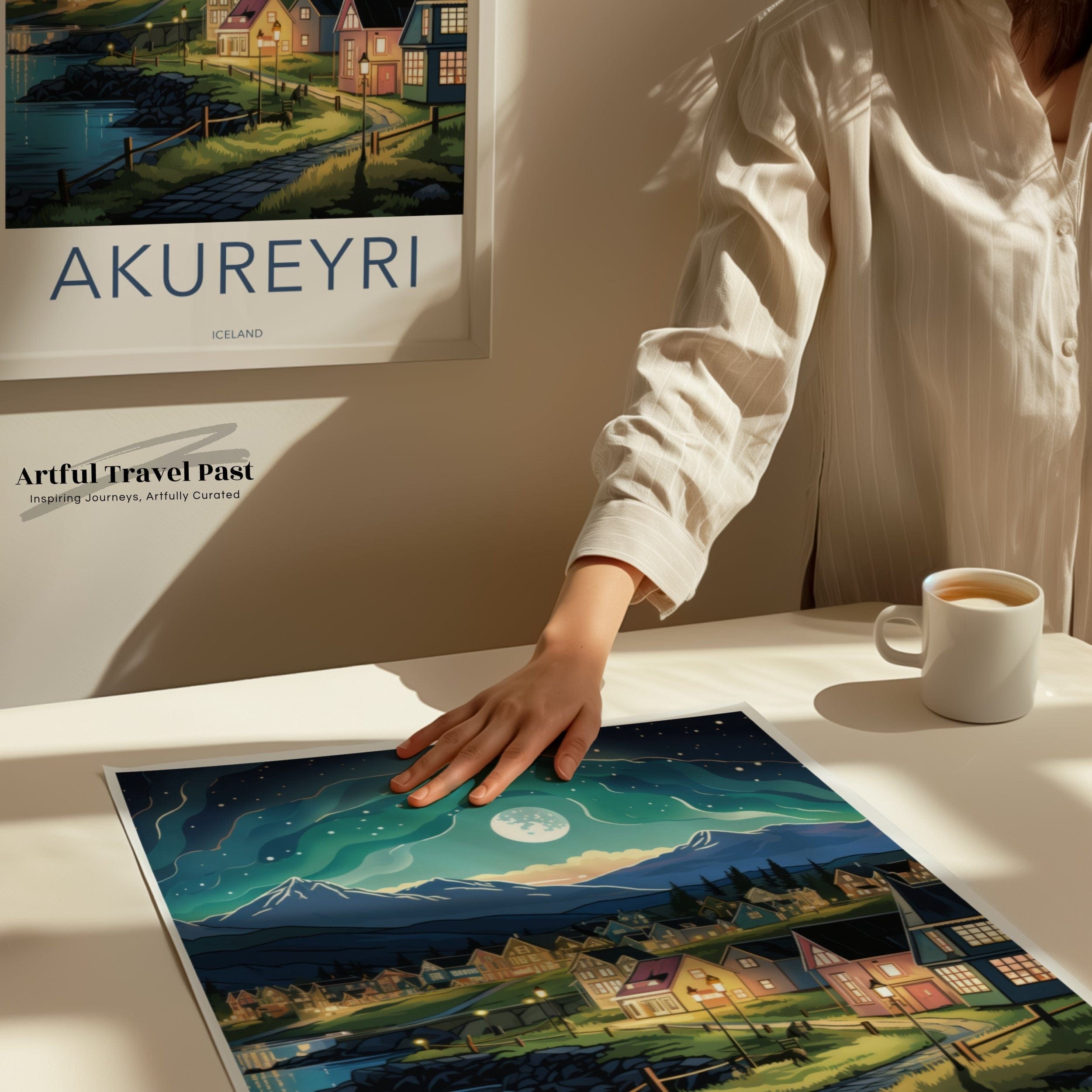 Akureyri Poster - Iceland Wall Art