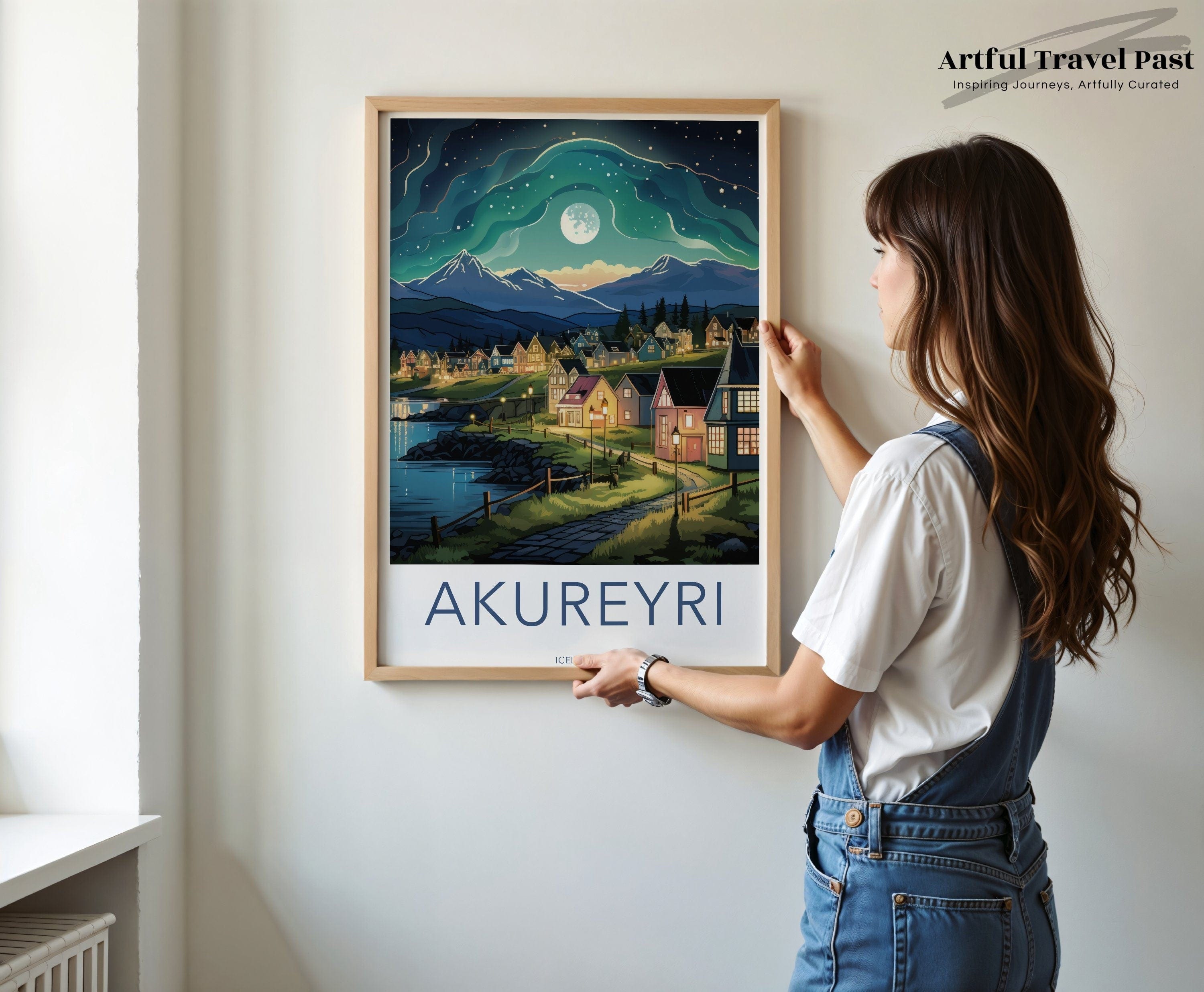 Akureyri Poster - Iceland Wall Art