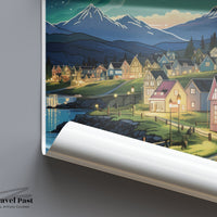 Akureyri Poster - Iceland Wall Art