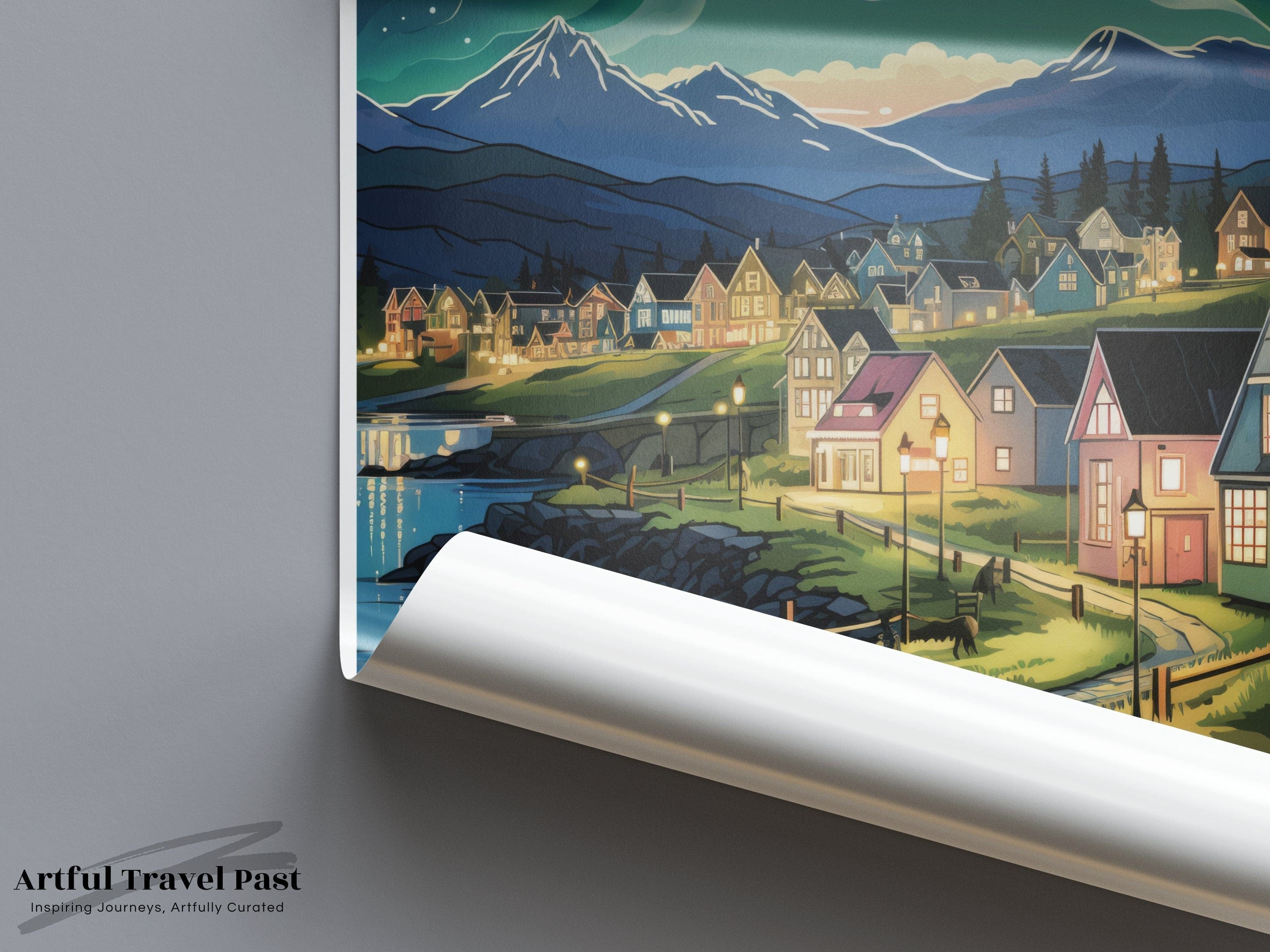 Akureyri Poster - Iceland Wall Art