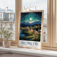 Akureyri Poster - Iceland Wall Art