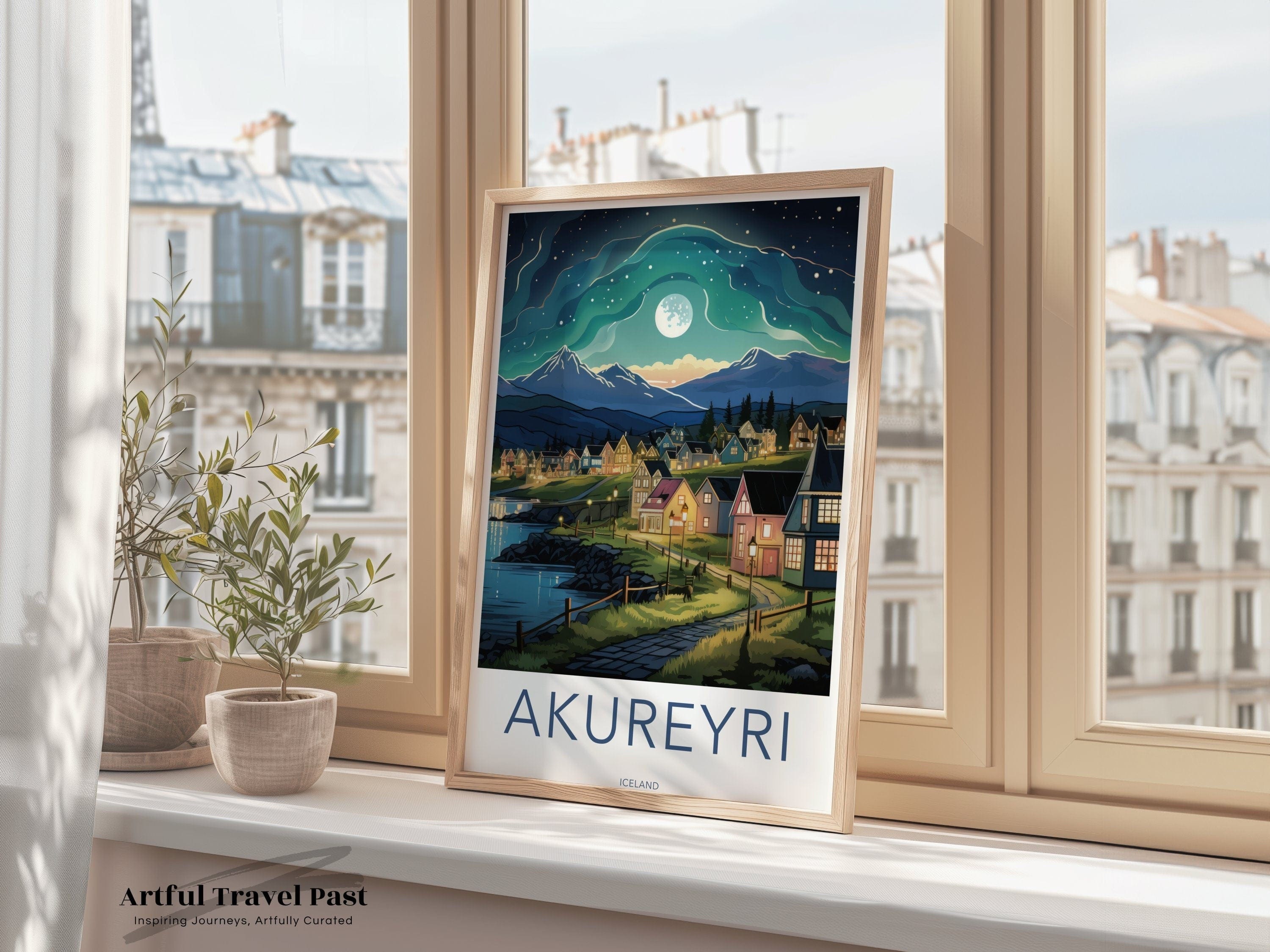 Akureyri Poster - Iceland Wall Art