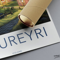 Akureyri Poster - Iceland Wall Art