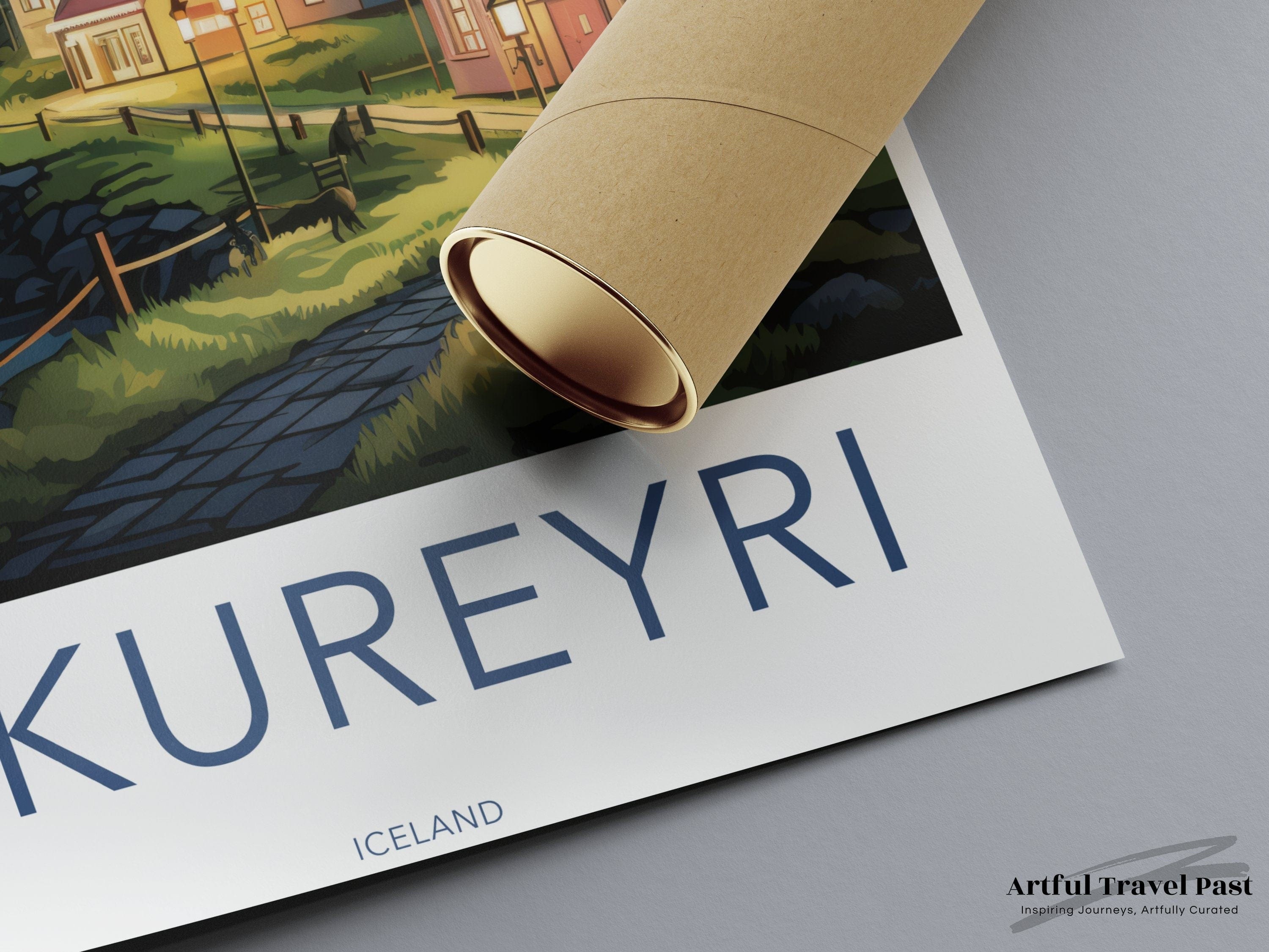 Akureyri Poster - Iceland Wall Art