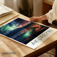 Akureyri Poster - Iceland Wall Art