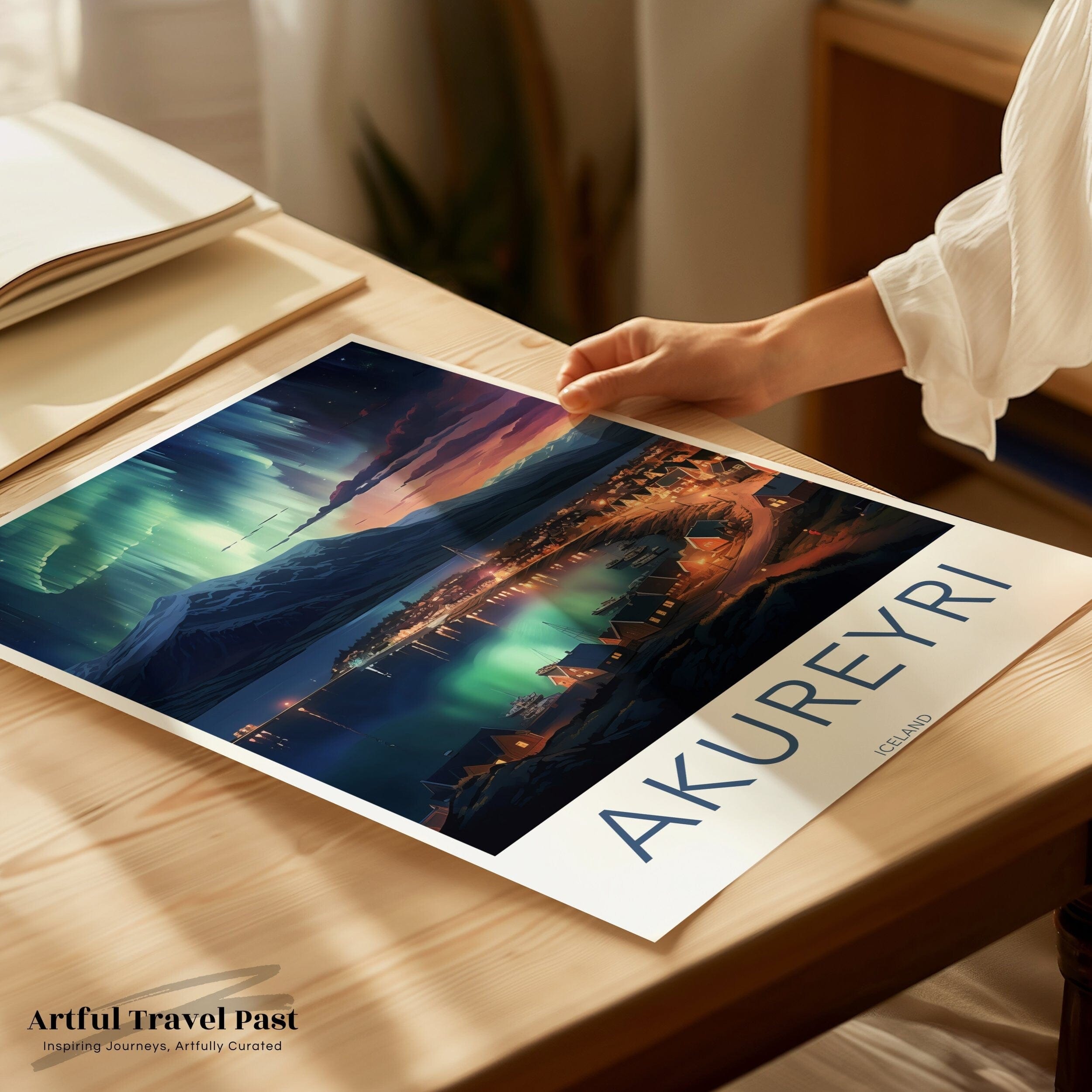 Akureyri Poster - Iceland Wall Art