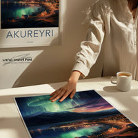 Akureyri Poster - Iceland Wall Art