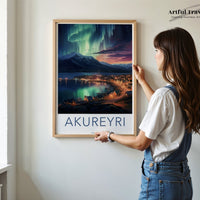 Akureyri Poster - Iceland Wall Art
