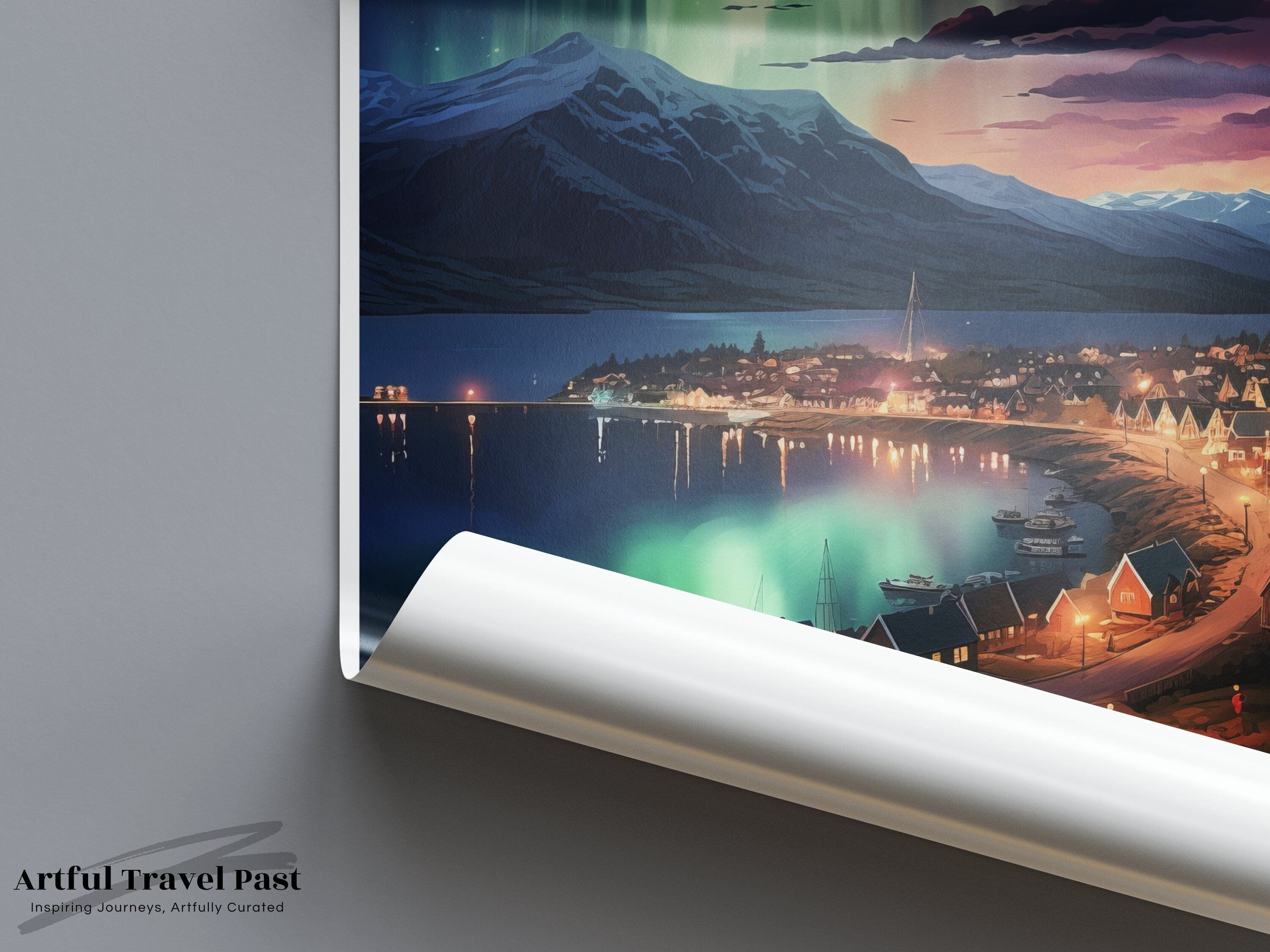 Akureyri Poster - Iceland Wall Art