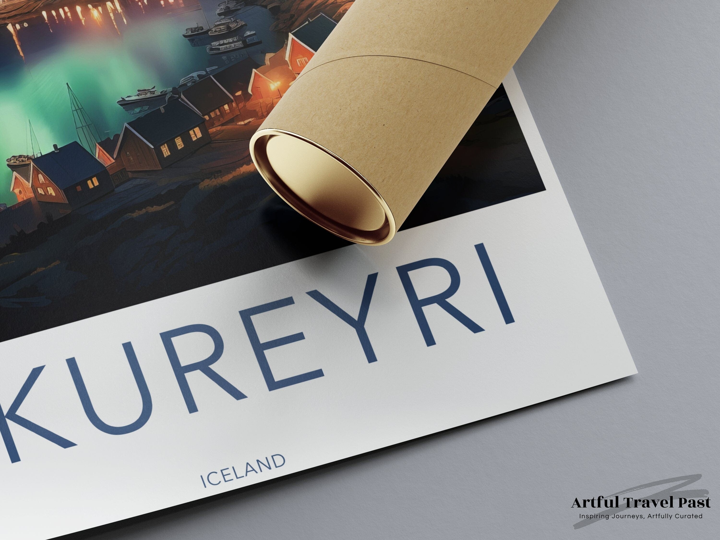 Akureyri Poster - Iceland Wall Art