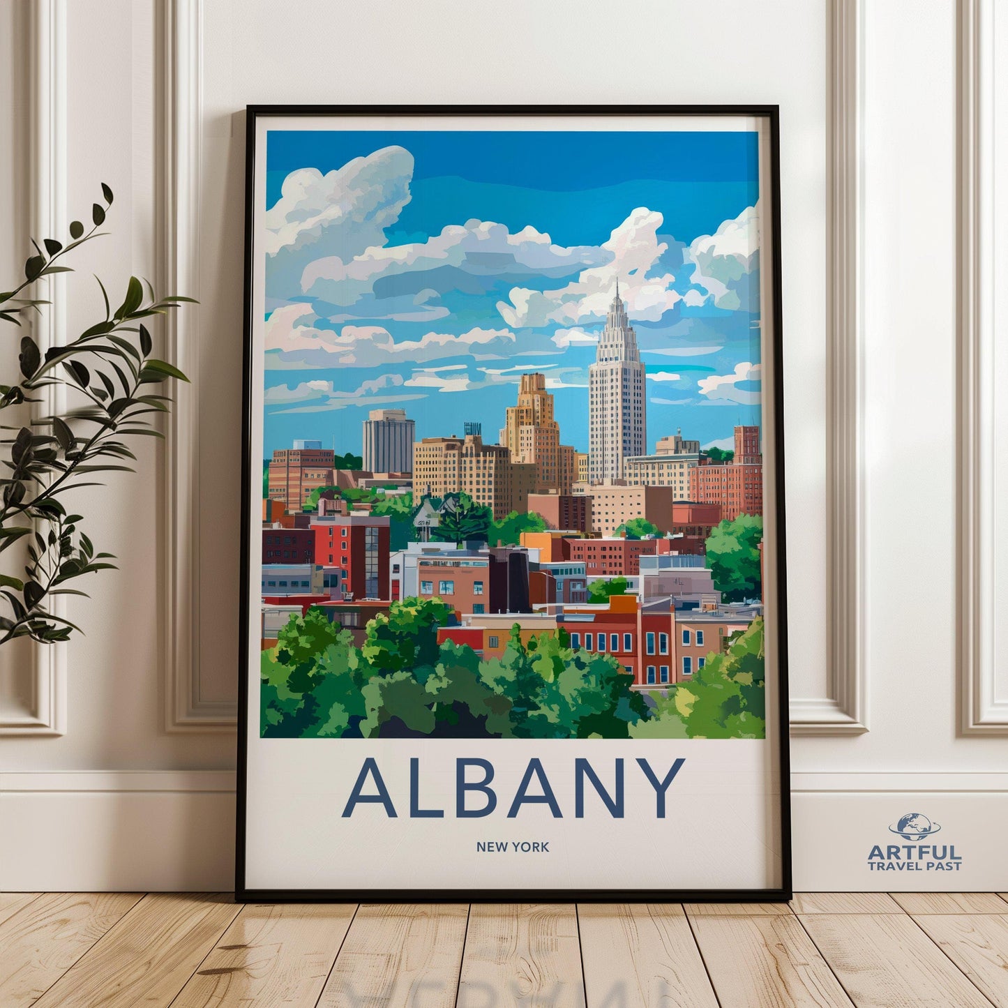 Albany Poster - New York Wall Art