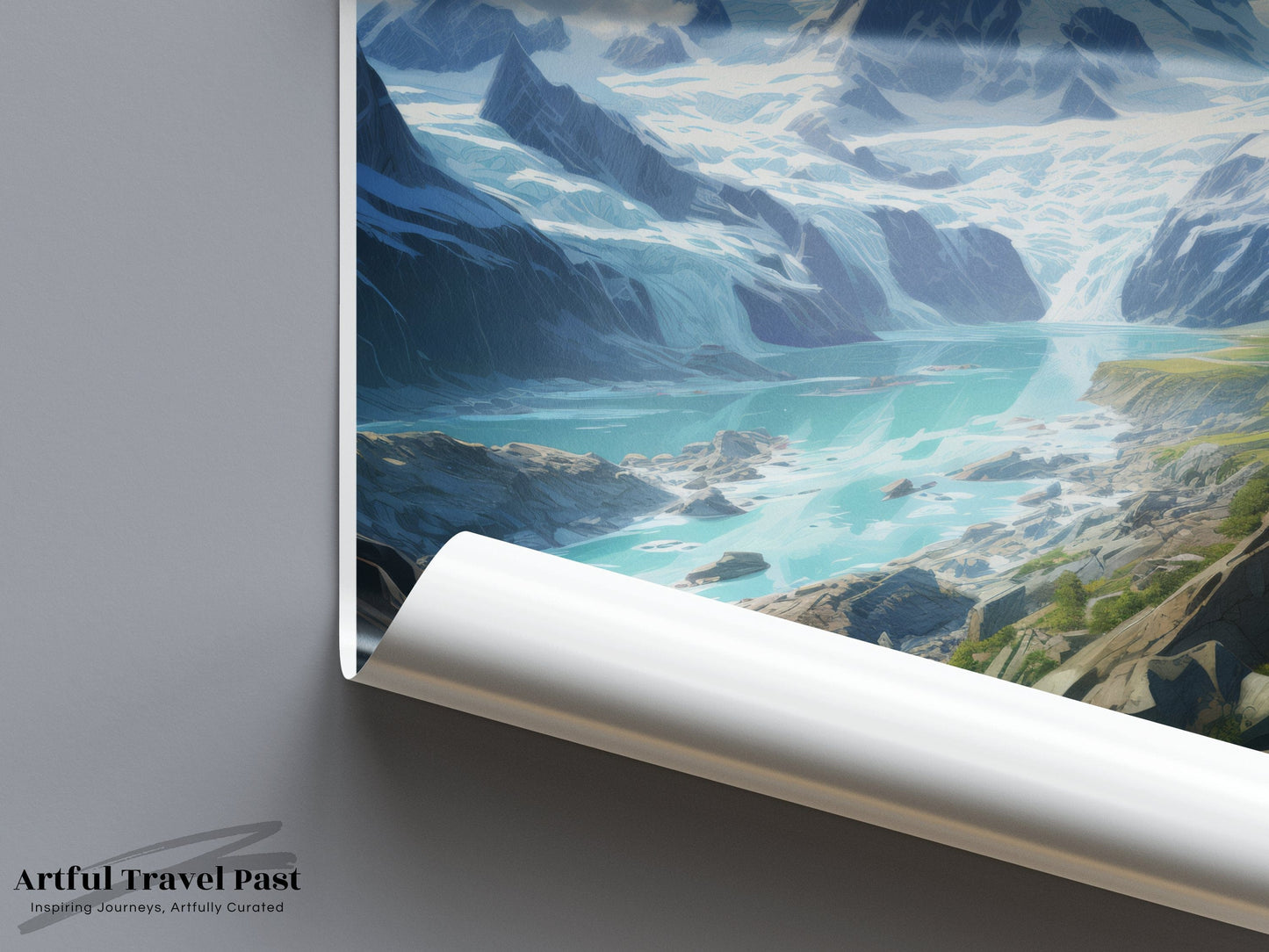 Aletsch Glacier Poster | Switzerland Wall Art | Europe Decor