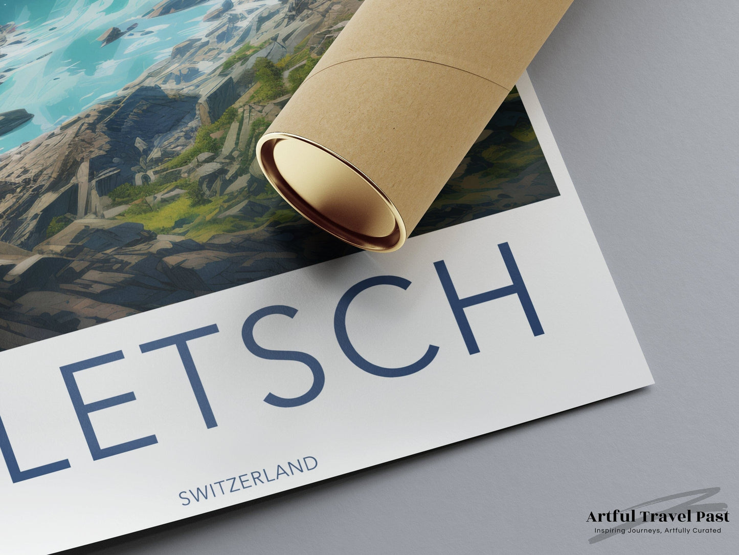 Aletsch Glacier Poster | Switzerland Wall Art | Europe Decor