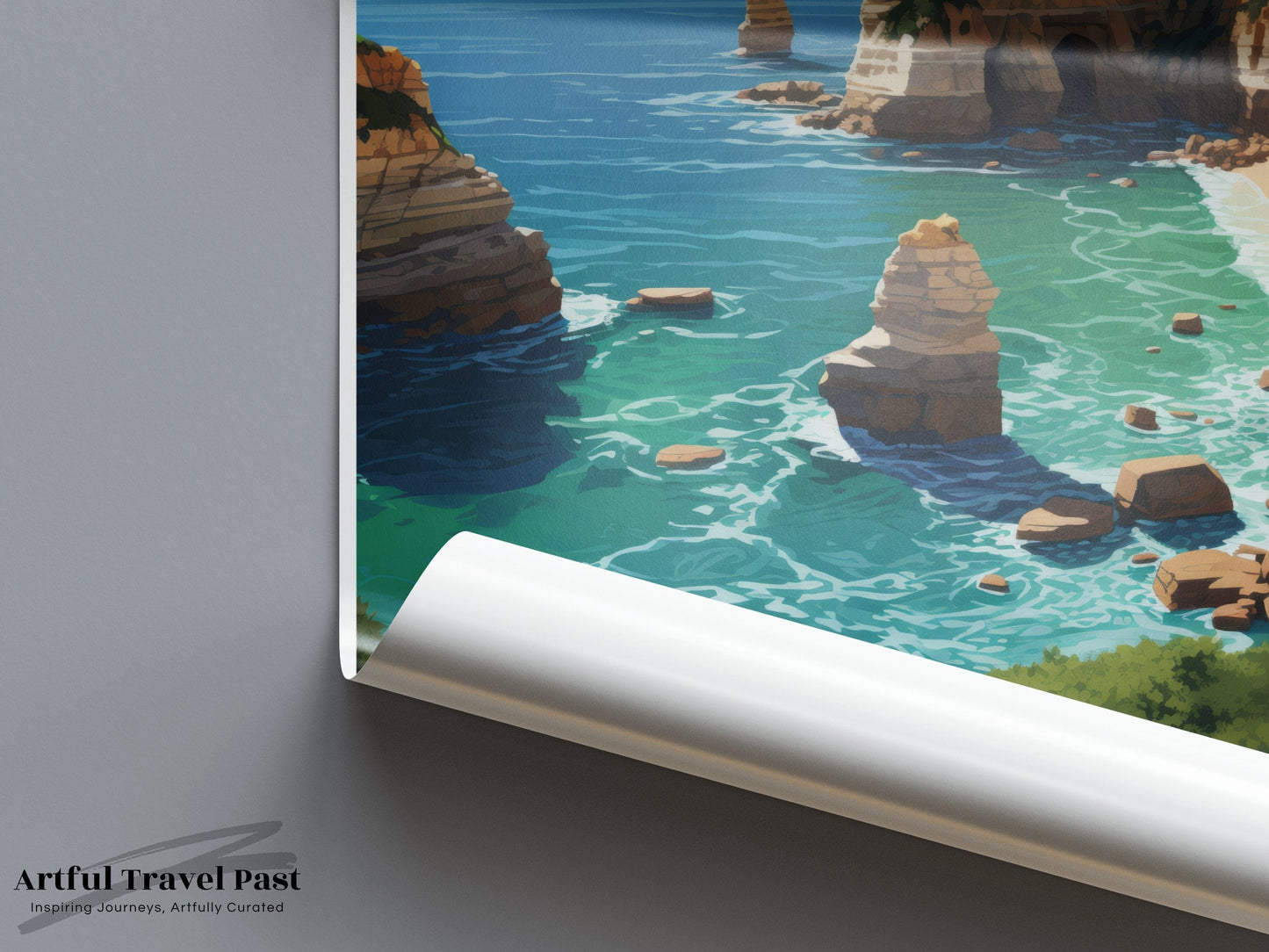 Algarve Poster | Portugal Wall Art | Europe Decor